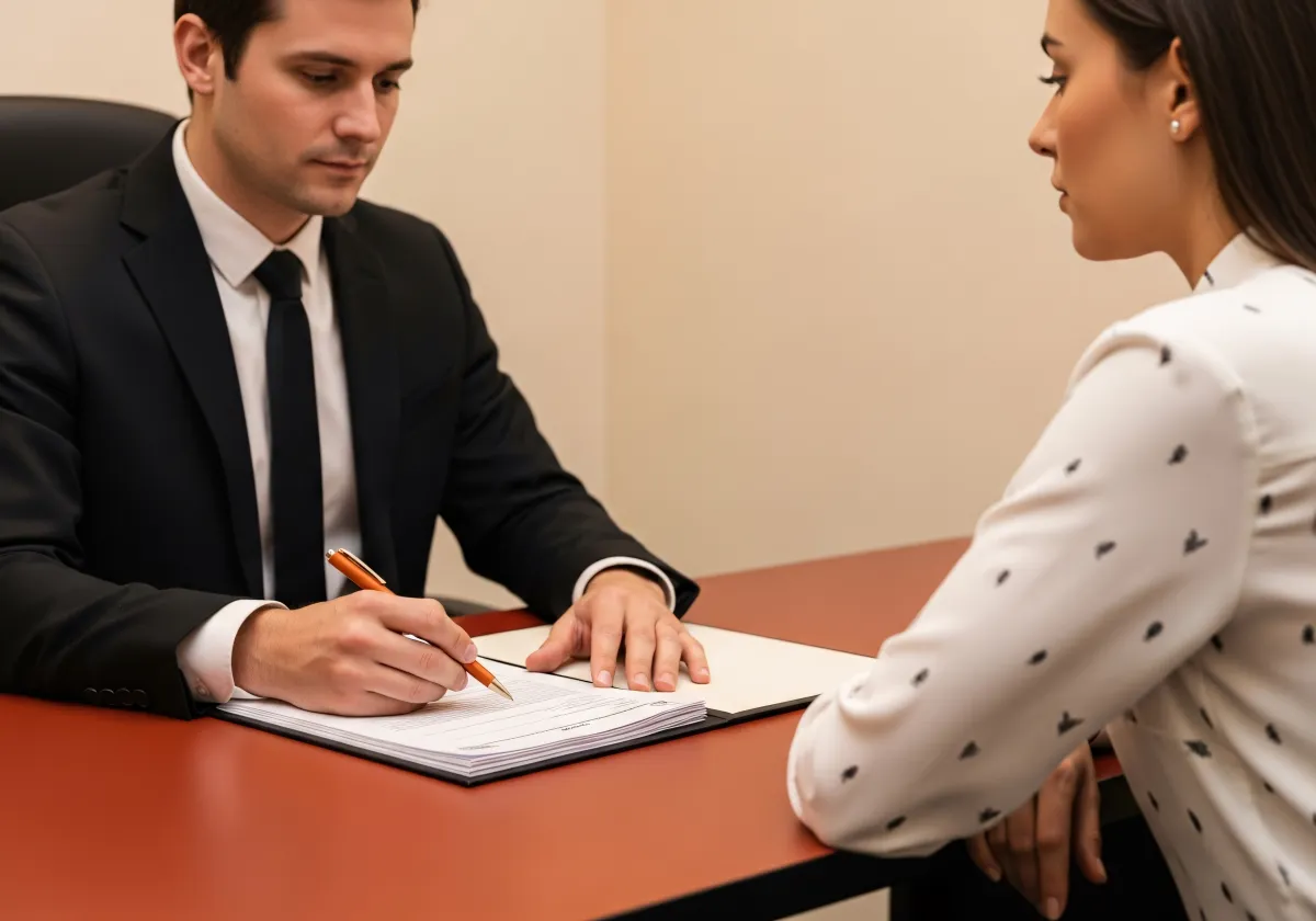 Reunião de consultoria para portfólio